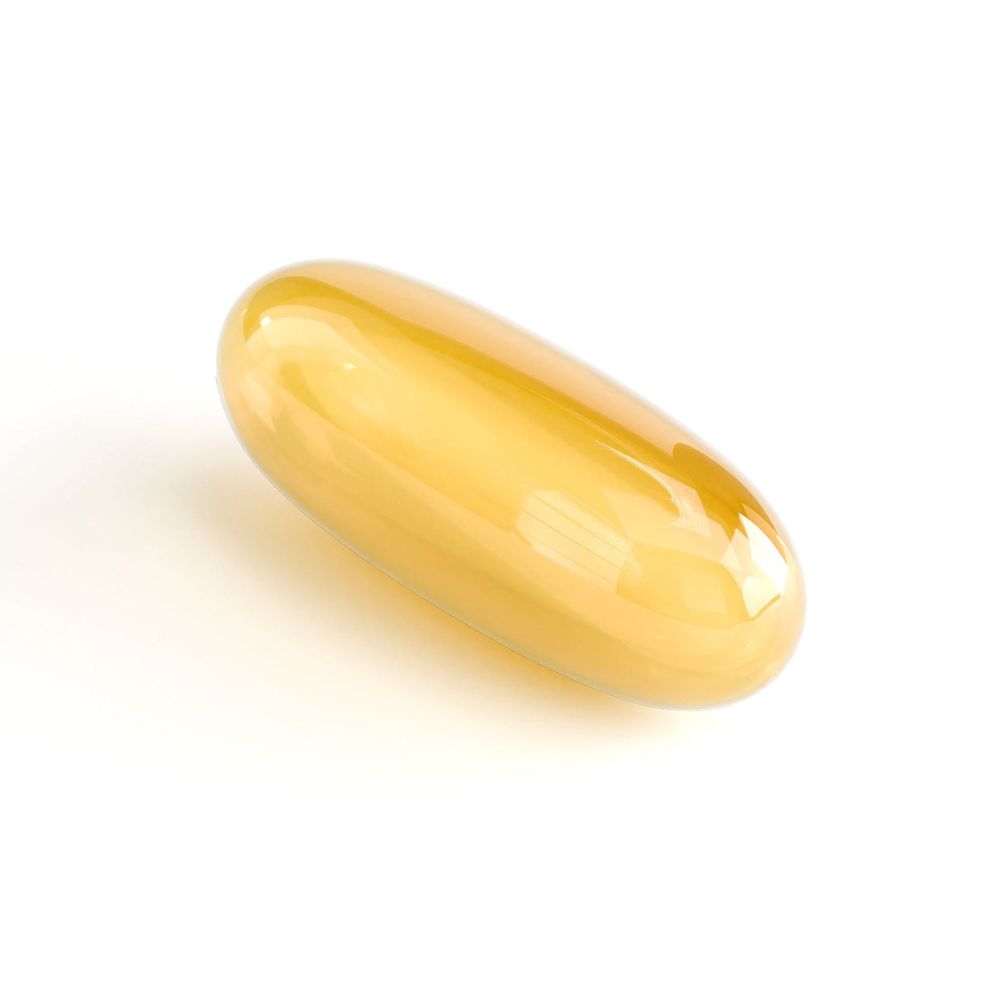 Omega-3 EPA DHA fish oil softgel capsules on white background